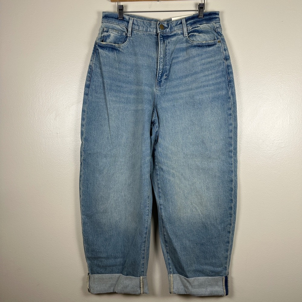 a.n.a Women's 12 High-Rise Balloon Jean Light Antique Tint Blue y2k NEW